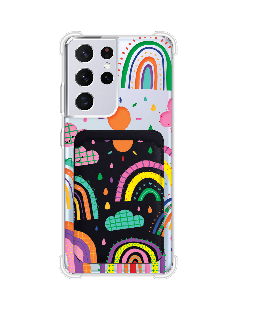 Android Magnetic Wallet Case - Rainbow