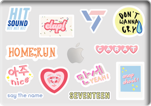 Macbook Snap Case - Seventeen Sticker Pack