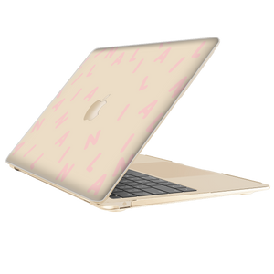 Macbook Snap Case - CUSTOM MONOGRAM 2.0 Rosewater