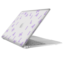 Load image into Gallery viewer, Macbook Snap Case - CUSTOM MONOGRAM 2.0 Lilac
