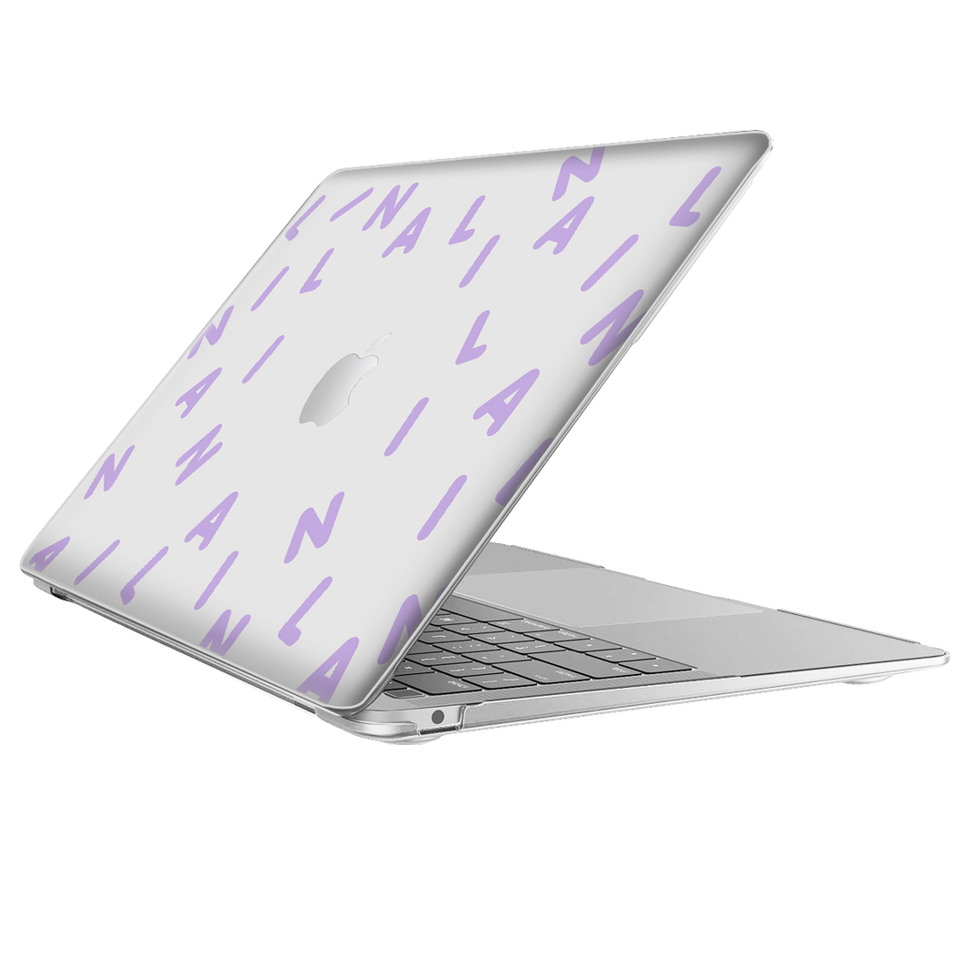 Macbook Snap Case - CUSTOM MONOGRAM 2.0 Lilac