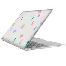 Load image into Gallery viewer, Macbook Snap Case - CUSTOM MONOGRAM 2.0 Rainbow
