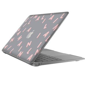 Macbook Snap Case - CUSTOM MONOGRAM 2.0 Rosewater