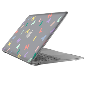 Macbook Snap Case - CUSTOM MONOGRAM 2.0 Rainbow