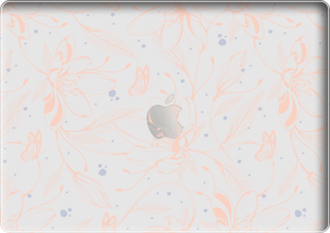 MacBook Snap Case - Sketchy Flower & Butterfly 1.0