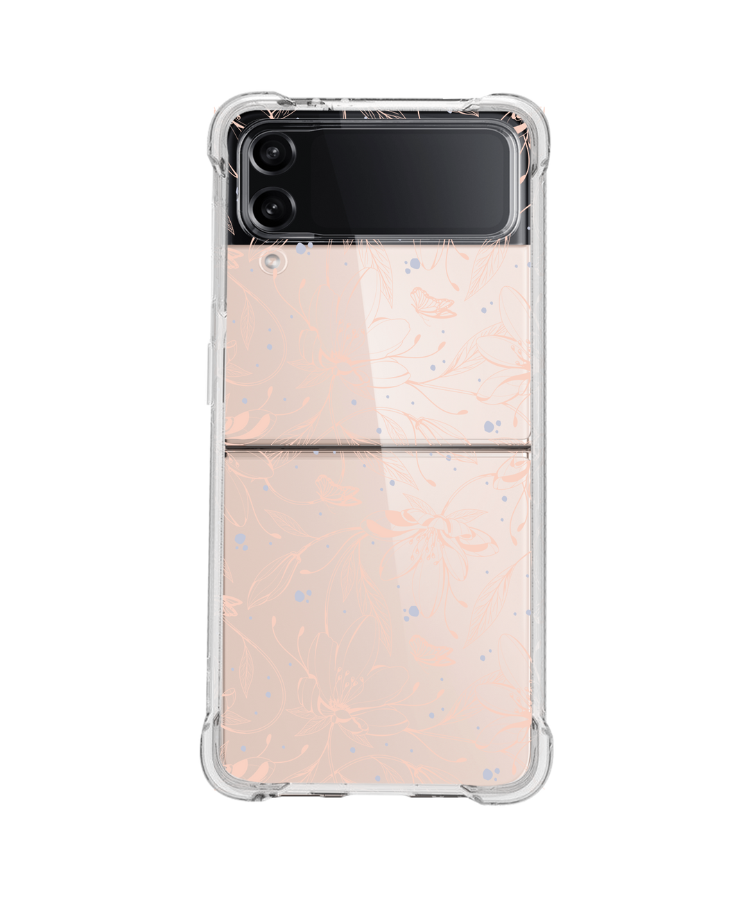 Android Flip / Fold Case - Sketchy Flower & Butterfly 1.0