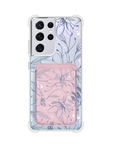 Load image into Gallery viewer, Android Magnetic Wallet Case - Sketchy Flower &amp; Butterfly 2.0
