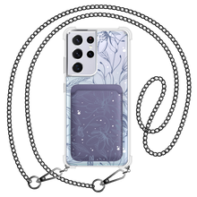 Load image into Gallery viewer, Android Magnetic Wallet Case - Sketchy Flower &amp; Butterfly 2.0
