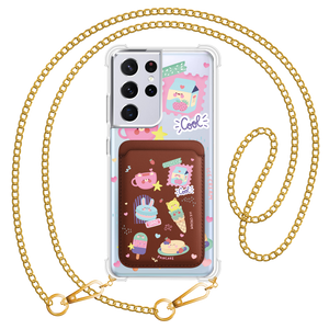 Android Magnetic Wallet Case - Sweet Cafe