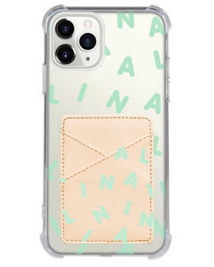 iPhone Phone Wallet Case - CUSTOM Monogram 2.0 Tosca
