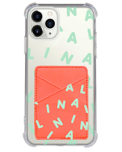 iPhone Phone Wallet Case - CUSTOM Monogram 2.0 Tosca