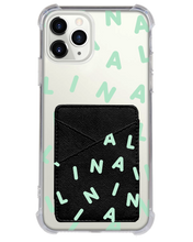 Load image into Gallery viewer, iPhone Phone Wallet Case - CUSTOM Monogram 2.0 Tosca
