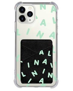 iPhone Phone Wallet Case - CUSTOM Monogram 2.0 Tosca