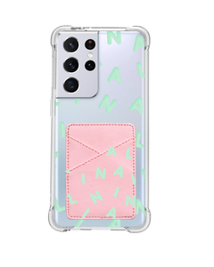Android Phone Wallet Case - CUSTOM Monogram 2.0 Tosca