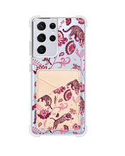 Load image into Gallery viewer, Android Phone Wallet Case - Tiger &amp; Floral 2.0
