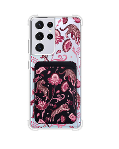 Android Magnetic Wallet Case - Tiger & Floral 2.0