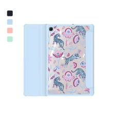 Load image into Gallery viewer, Android Tab Acrylic Flipcover - Tiger &amp; Floral 3.0
