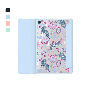 Android Tab Acrylic Flipcover - Tiger & Floral 3.0