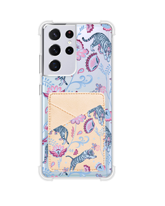 Android Phone Wallet Case - Tiger & Floral 3.0