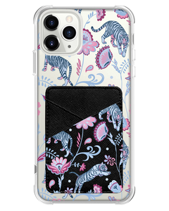 iPhone Phone Wallet Case - Tiger & Floral 3.0