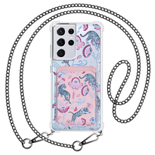 Load image into Gallery viewer, Android Magnetic Wallet Case - Tiger &amp; Floral 3.0
