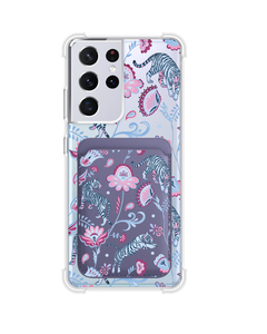 Android Magnetic Wallet Case - Tiger & Floral 3.0