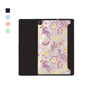 Android Tab Acrylic Flipcover - Tiger & Floral 4.0