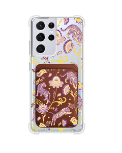 Android Magnetic Wallet Case - Tiger & Floral 4.0