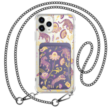 Load image into Gallery viewer, iPhone Magnetic Wallet Case - Tiger &amp; Floral 4.0
