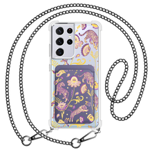 Load image into Gallery viewer, Android Magnetic Wallet Case - Tiger &amp; Floral 4.0
