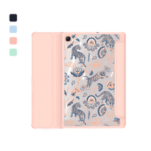 Load image into Gallery viewer, Android Tab Acrylic Flipcover - Tiger &amp; Floral 5.0
