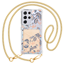 Load image into Gallery viewer, Android Phone Wallet Case - Tiger &amp; Floral 5.0
