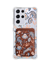 Load image into Gallery viewer, Android Magnetic Wallet Case - Tiger &amp; Floral 5.0
