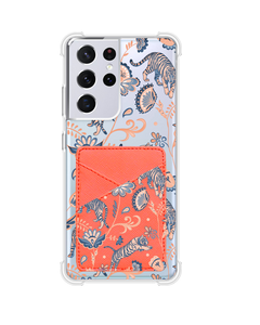 Android Phone Wallet Case - Tiger & Floral 5.0