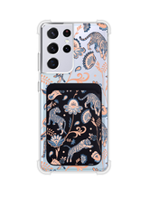 Load image into Gallery viewer, Android Magnetic Wallet Case - Tiger &amp; Floral 5.0
