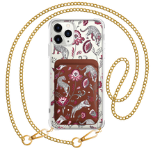Load image into Gallery viewer, iPhone Magnetic Wallet Case - Tiger &amp; Floral 6.0
