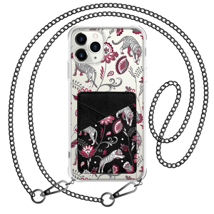 iPhone Phone Wallet Case - Tiger & Floral 6.0