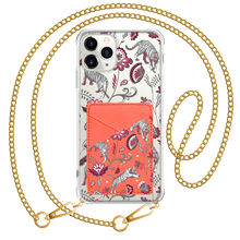 Load image into Gallery viewer, iPhone Phone Wallet Case - Tiger &amp; Floral 6.0
