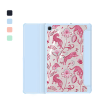 Load image into Gallery viewer, Android Tab Acrylic Flipcover - Tiger &amp; Floral 7.0
