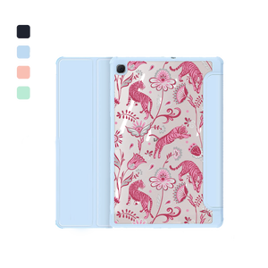 Android Tab Acrylic Flipcover - Tiger & Floral 7.0