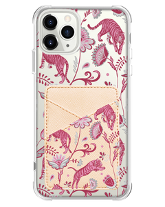 iPhone Phone Wallet Case - Tiger & Floral 7.0