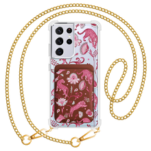 Load image into Gallery viewer, Android Magnetic Wallet Case - Tiger &amp; Floral 7.0
