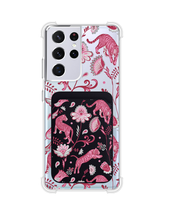 Load image into Gallery viewer, Android Magnetic Wallet Case - Tiger &amp; Floral 7.0
