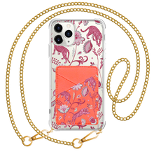 Load image into Gallery viewer, iPhone Phone Wallet Case - Tiger &amp; Floral 7.0
