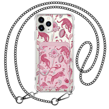 Load image into Gallery viewer, iPhone Magnetic Wallet Case - Tiger &amp; Floral 7.0

