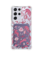 Load image into Gallery viewer, Android Magnetic Wallet Case - Tiger &amp; Floral 7.0
