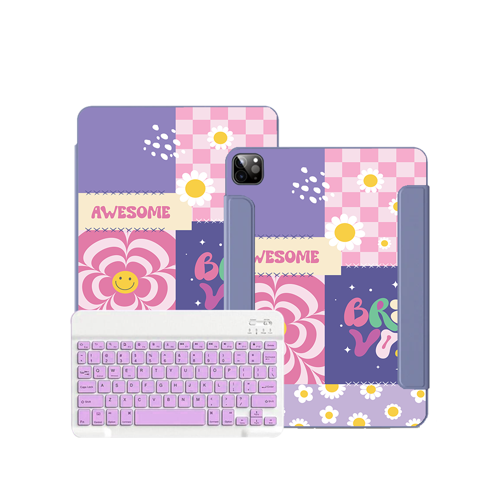 iPad Wireless Keyboard Flipcover - Abstract Quotes 3.0