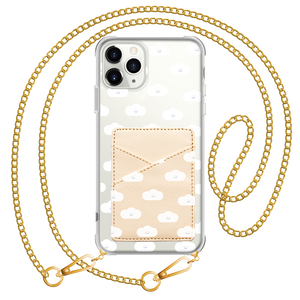 iPhone Phone Wallet Case - White Clouds