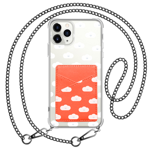 iPhone Phone Wallet Case - White Clouds