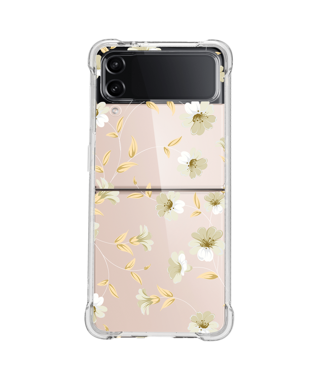 Android Flip / Fold Case - White Magnolia